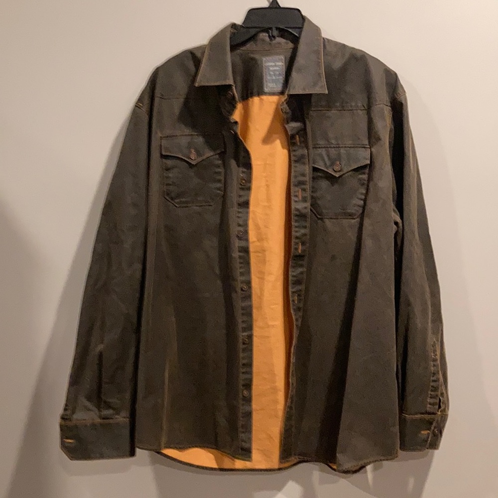 Cooper Jones Supply Sueded Oil Cloth Shirt Jacket